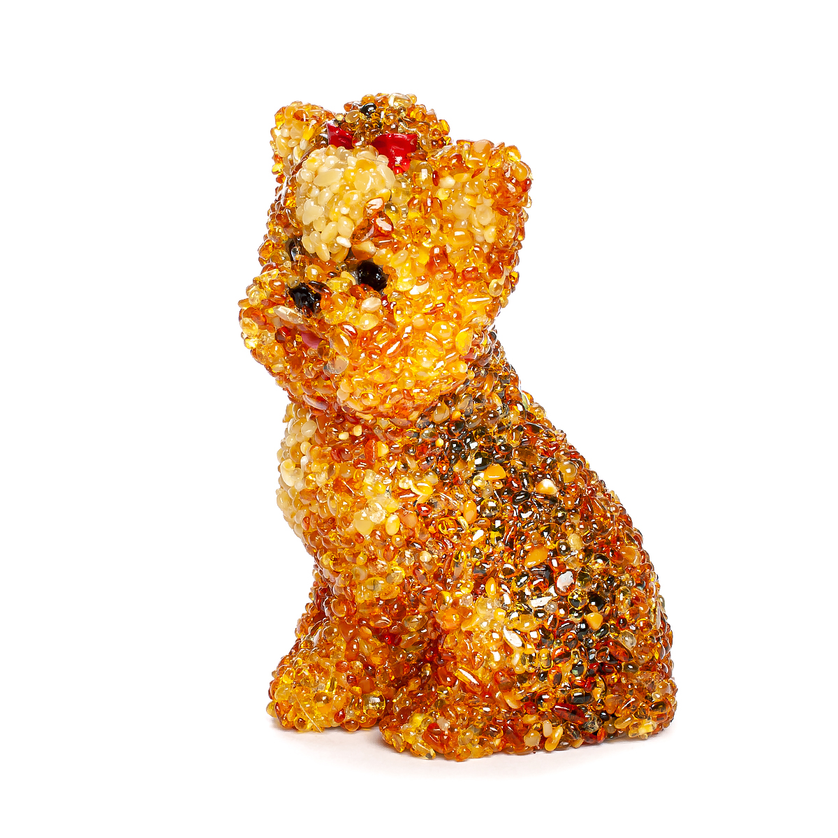 Собака Йорк керамика Янтарь